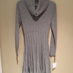 BNWT Calvin Klein metallic silver dress